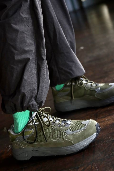 グラフペーパー22AW PERTEX Riversible Hooded Downスタイル.2022.9.23.