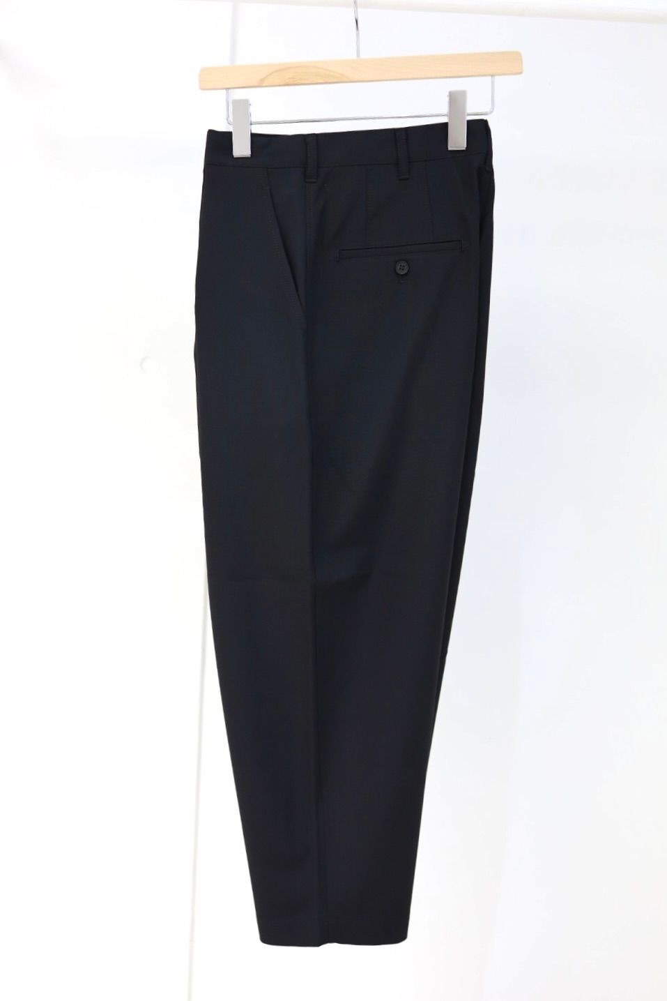 コムデギャルソンオム26SS ウールポプリン2タックパンツ(HQ-P102-051)BLACK☆2月6日(金)発売！