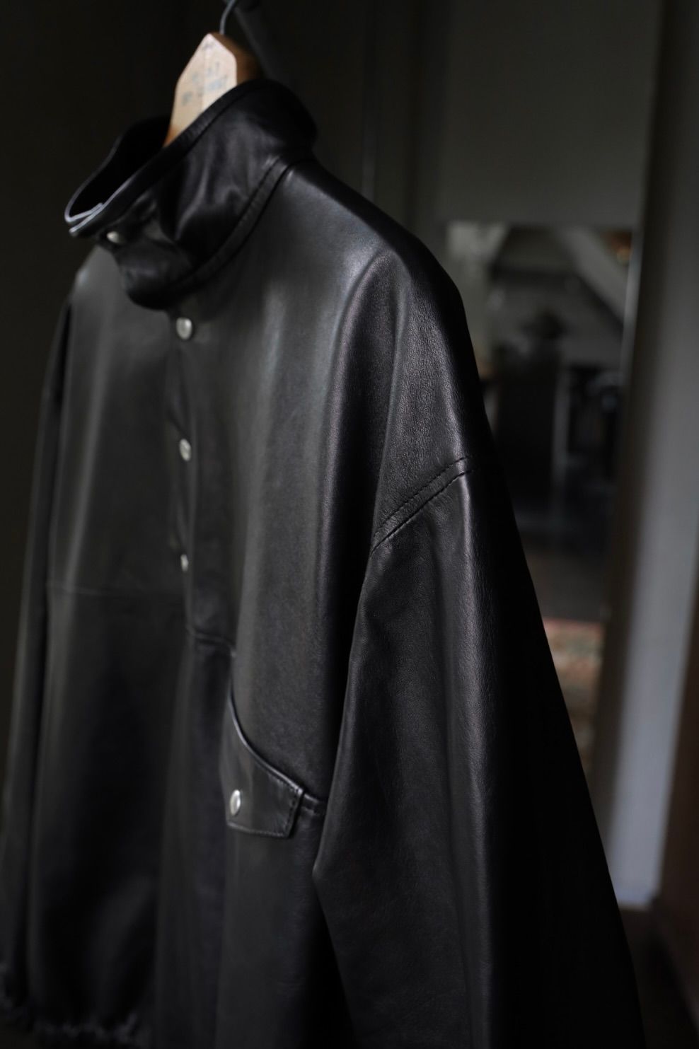 アプレッセ 2026 STYLE2 Leather Pullover Snap Shirts(26AAP-01-72)BLACK☆10月17日(土)新作発売！