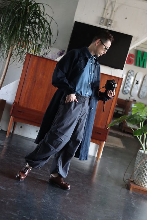 Ets.MATERIAUX 22SS M38 Motor cycle coat"BLUE"style