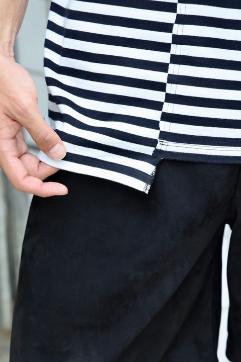 Yohji Yamamoto  新作天竺ボーダー Tシャツ MARKスタイル