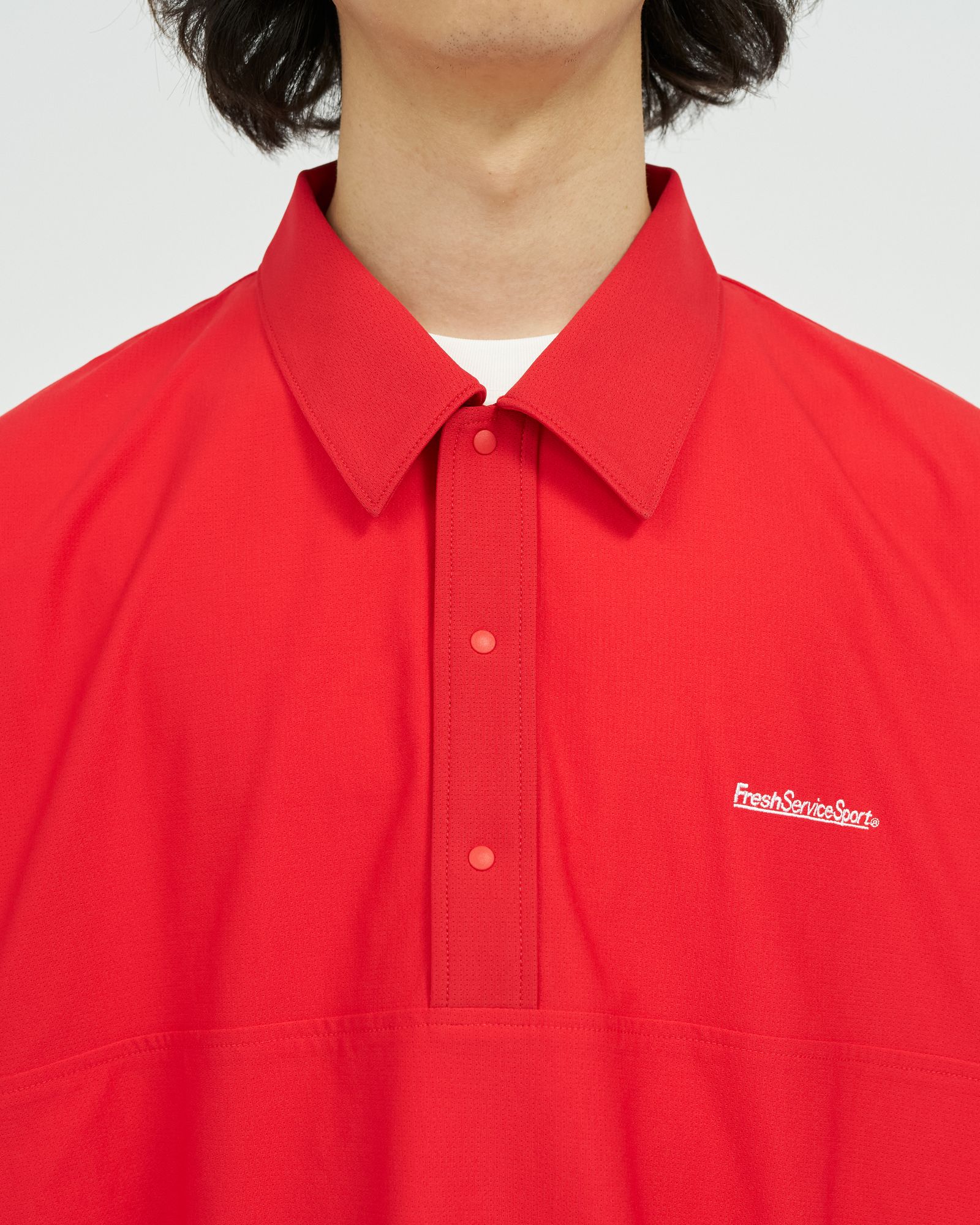 フレッシュサービス  ACTIVE DRY MESH POLO(FSC263-70164)RED☆7月18日(土)新作発売！