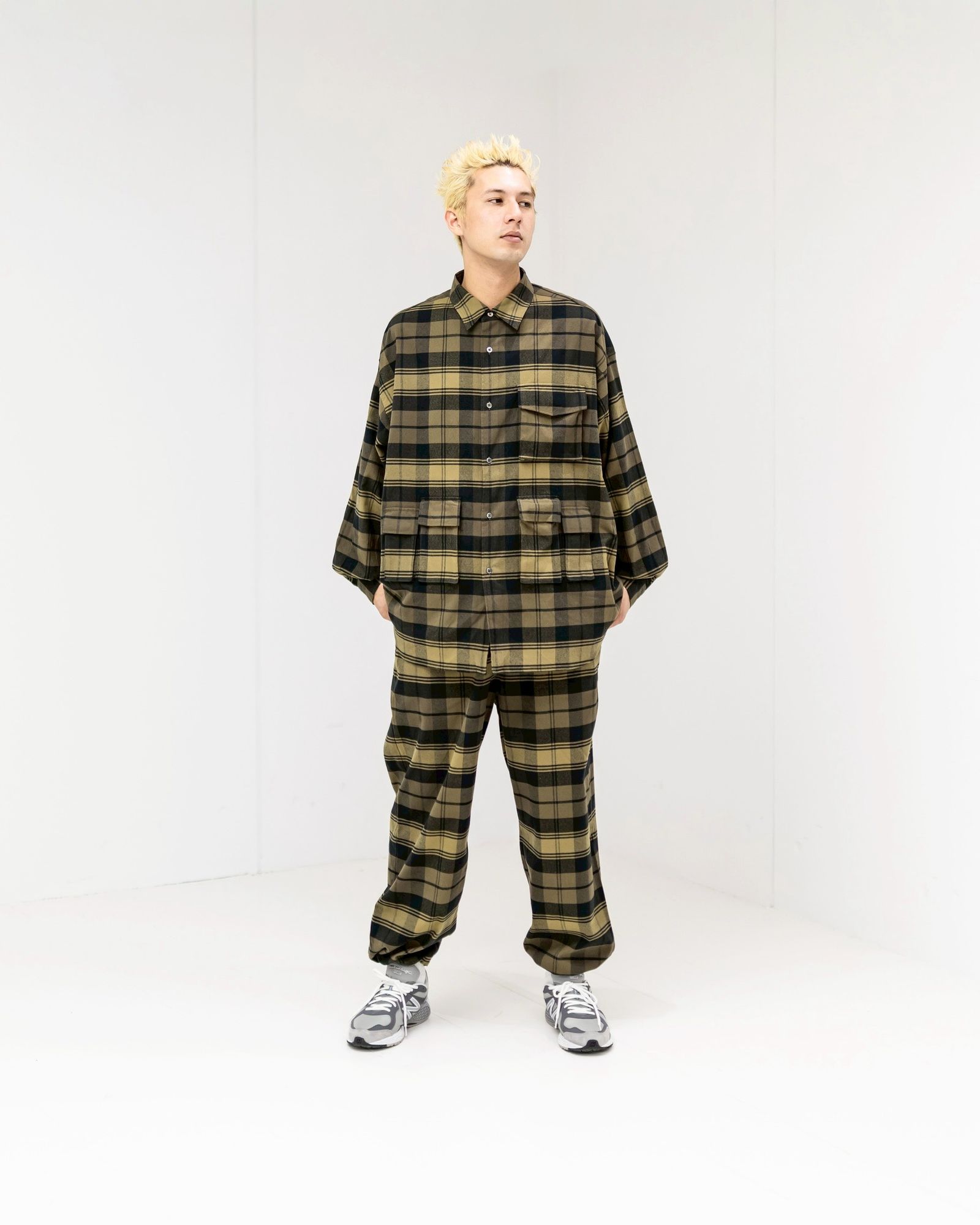 FreshService  FLANNEL CHECK MULTI POCKET SHIRT (BROWN) ☆11月15日新作発売！