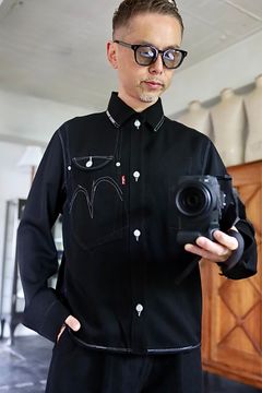 ジュンヤワタナベマン 26FW Levi's Wネーム ウールシャツジャケット(WR-J203-051)BLACK☆8月7日(金)発売！