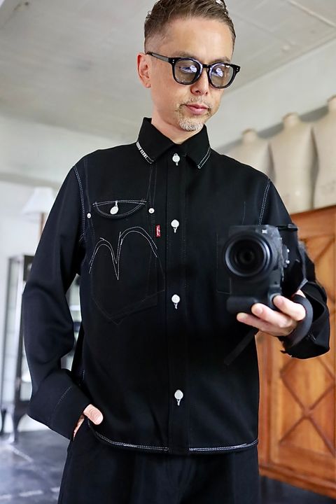 ジュンヤワタナベマン 26FW Levi's Wネーム ウールシャツジャケット(WR-J203-051)BLACK☆8月7日(金)発売！