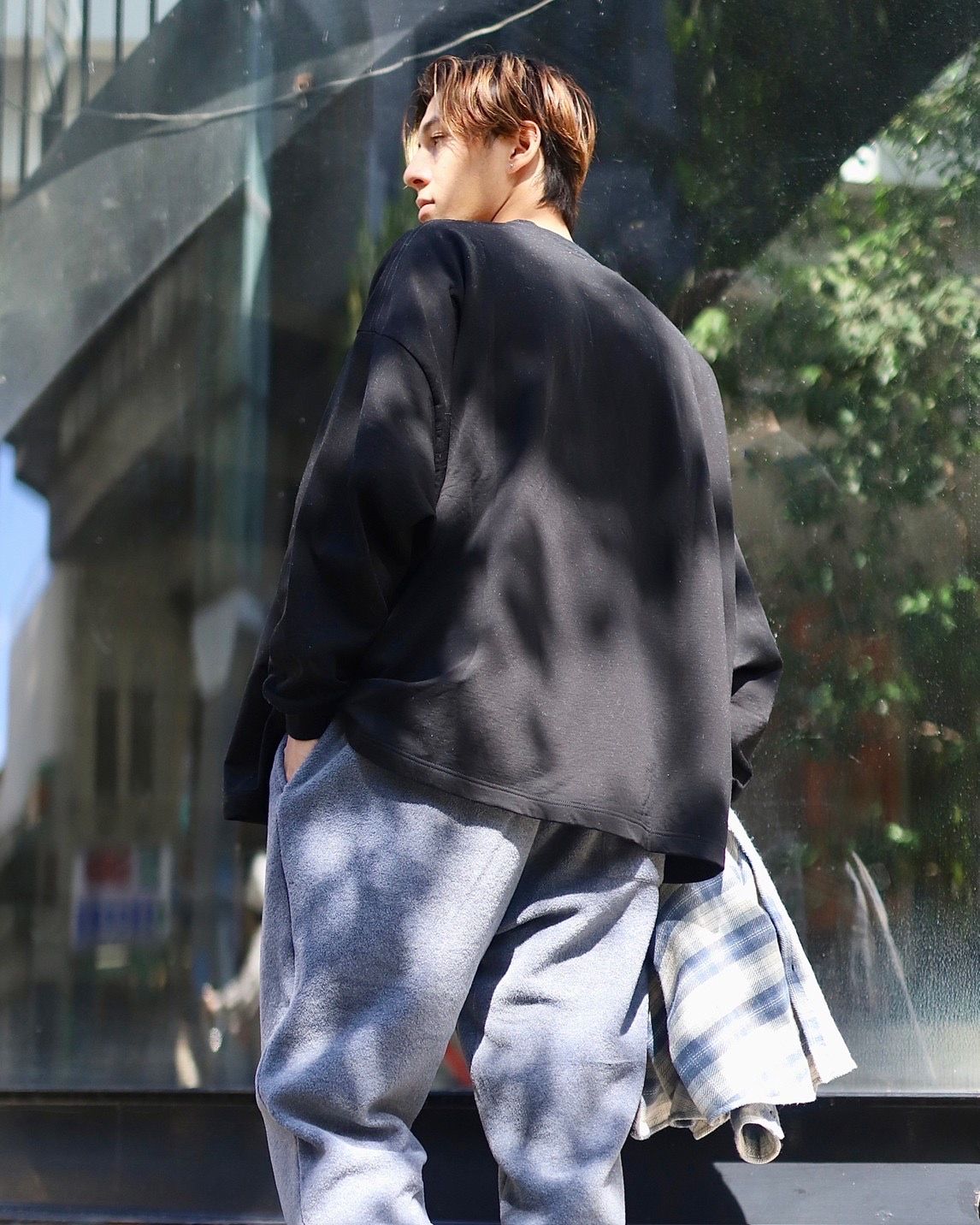 STRIPES FOR CREATIVE FW23 CROPPED FLEECE PANTSスタイル