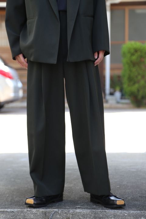 blurhms Wool Surge Cardigan Jacket,WOOL SURGE SUPER WIDE EASY SLACKS style. 2021.07.20.