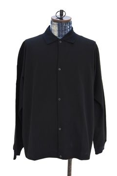 マーカ 26SS シャツカーディガン SHIRT CARDIGAN(M26A14CS01C)BLACK☆新作発売！