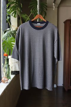A.PRESSE 24SS High Gauge S/S Striped T-Shirt style 2024.4.13