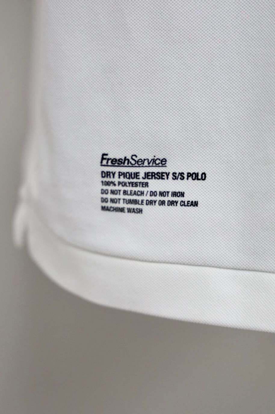 フレッシュサービス DRY PIQUE JERSEY POLO "DISPATCH"(FSC261-70155)WHITE☆4月18日(土)新作発売！