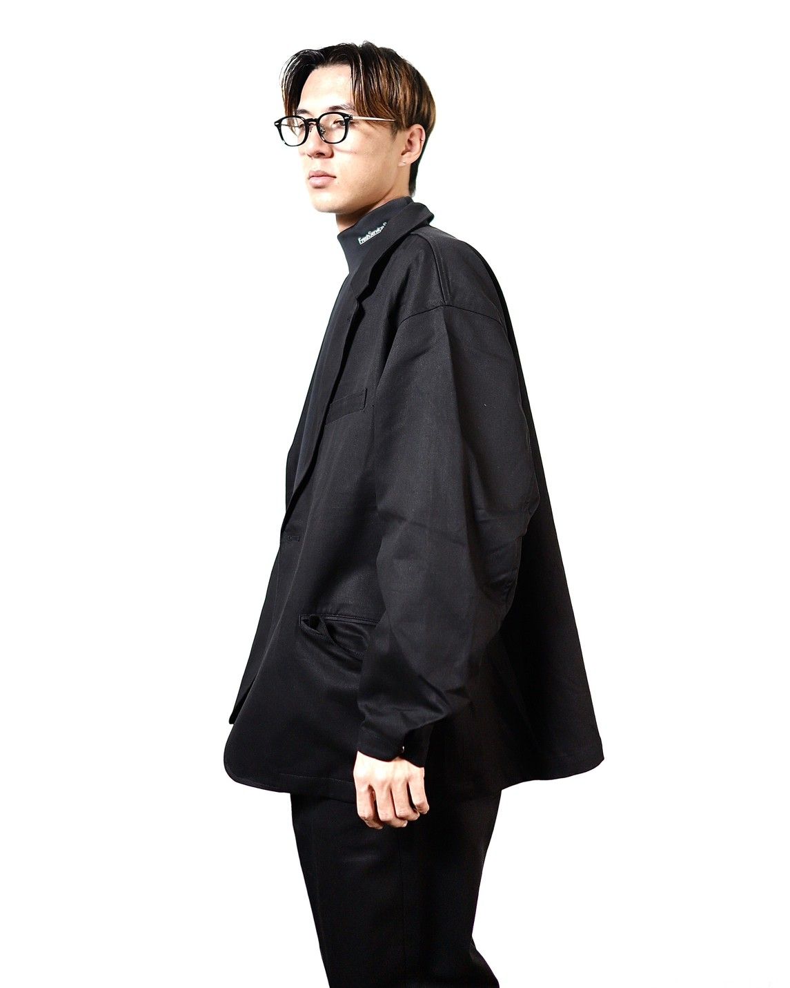 ノチノオプティカル  "JIFUSAN" #1. GLOSS BLACK × CLEAR to GREY(調光モデル)