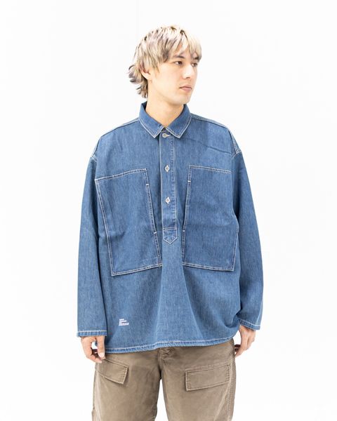 フレッシュサービス DENIM PULLOVER SHIRT(FSC261-50187FB)FADE INDIGO☆2月21日(土)新作発売！