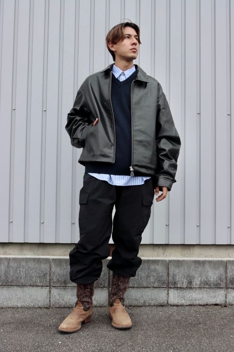 SEDAN ALL-PURPOSE セダンオールパーパス 23AW Synthetic Leather Sports Jacketスタイル