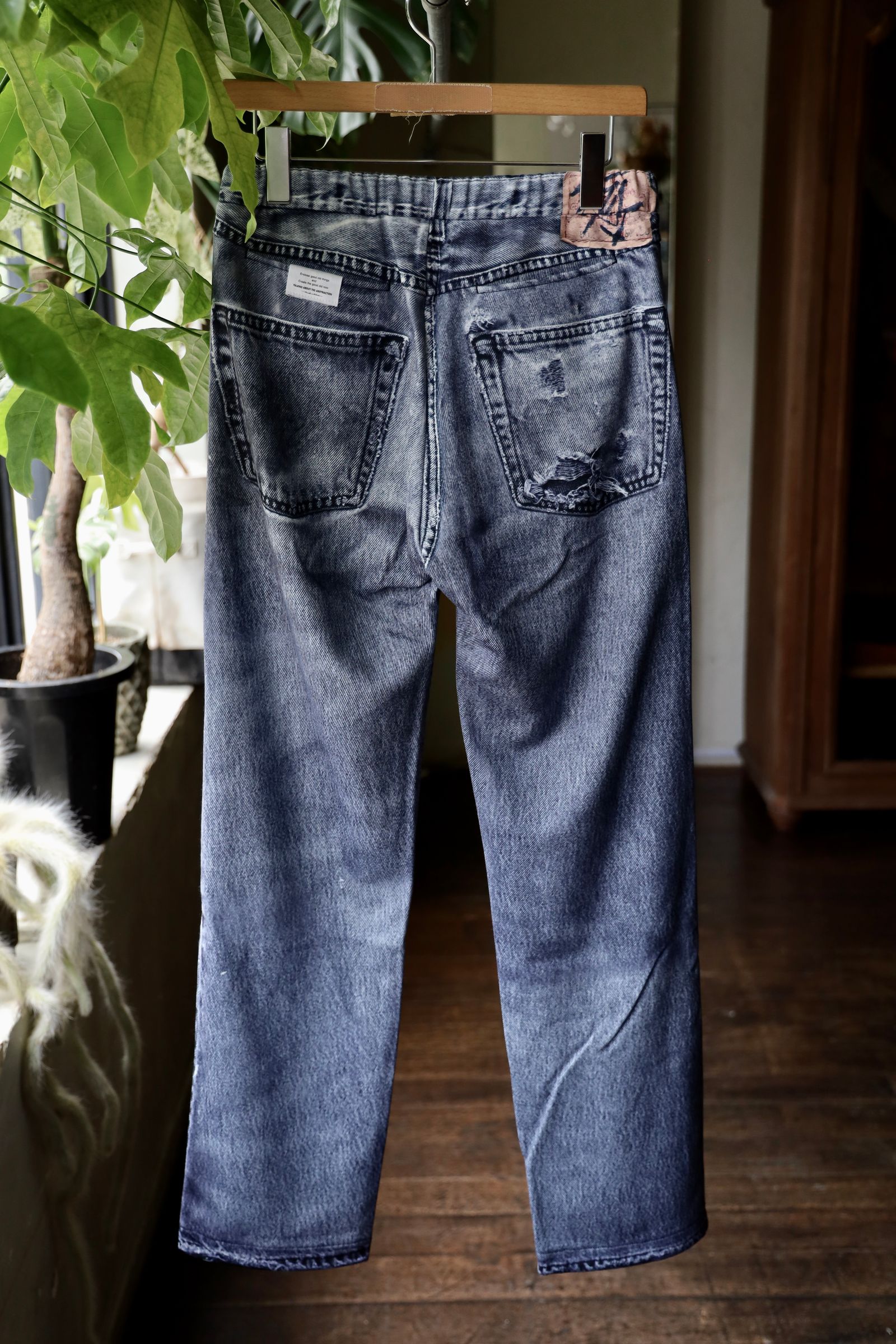 トーキングアバウト ジ アブストラクション 25AW DENIM PRINT STARIGHT PT(2526AW-PT-001)BLACK☆新作発売！
