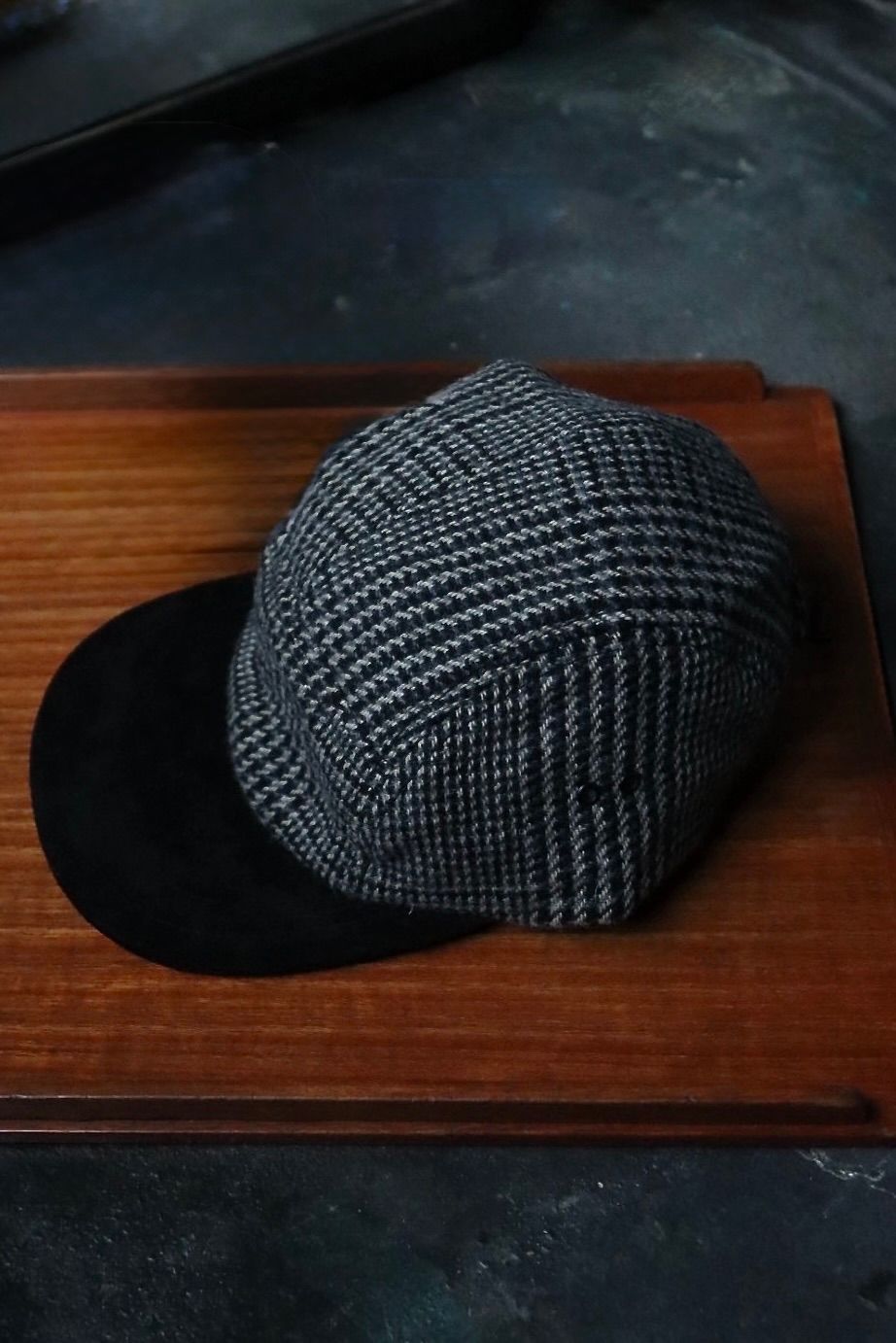 エンダースキーマ 25SA キャップ tweed jet cap(xu-c-twc)black