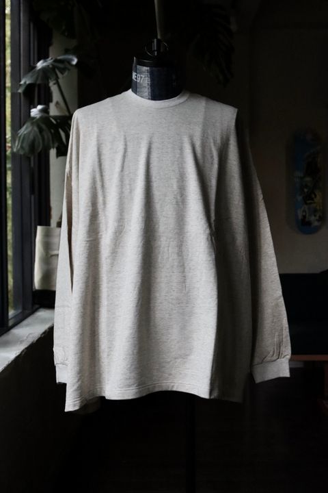 S.F.C 23FW BIG MAX LS TEE(SFCFW23CS13)Oatmeal