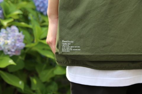 FreshService TRAVEL VEST[U](FSW-20-VT-01) style. 2021.06.14.