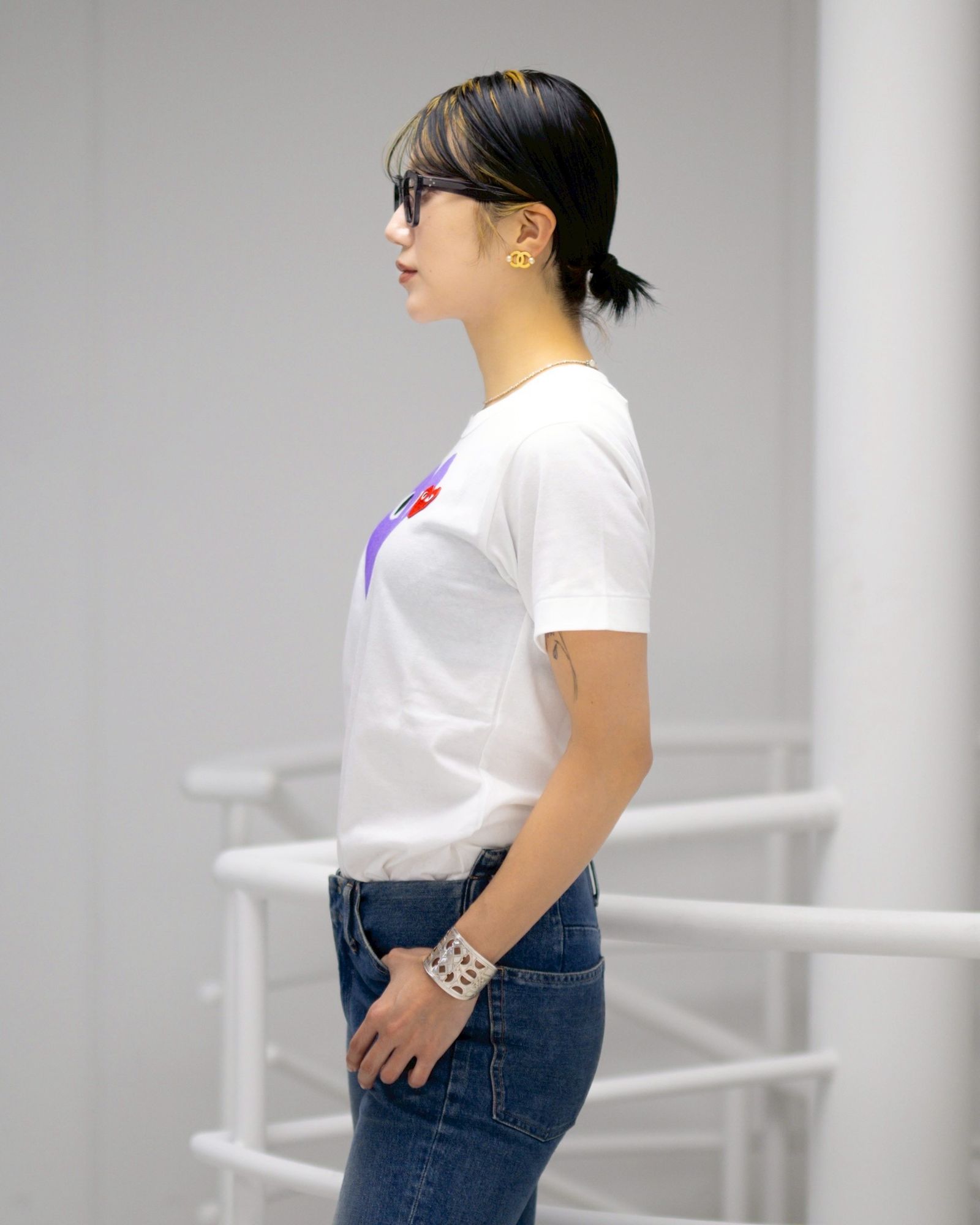 PLAY COMME des GARCONS V-NECK CARDIGAN style.2025.11.12