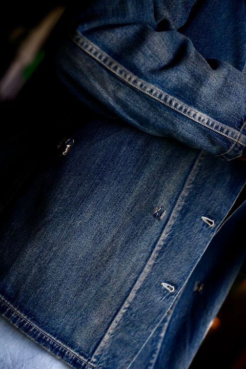 A.PRESSE US Army Vintage Denim Coverallスタイル.2024.9.4.