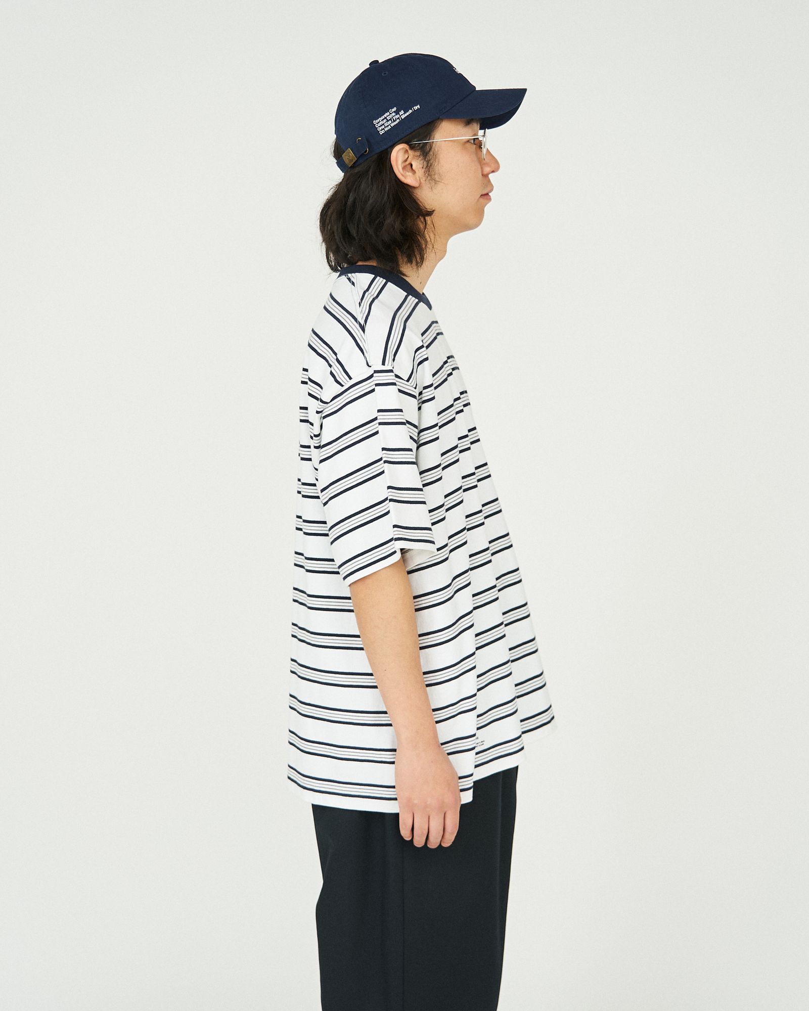 フレッシュサービス MULTI BORDER S/S TEE(FSC251-70121)WHITE
