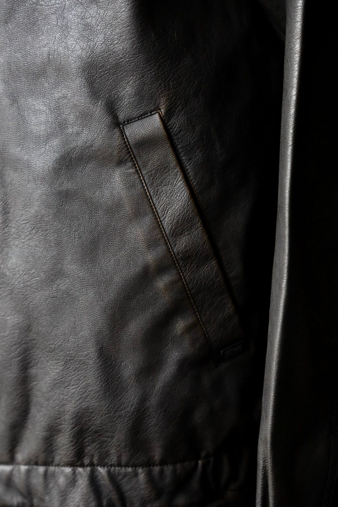 セダンオールパーパス FW25 Synthetic Leather Jacket(SD25F-JK03)Vintage Black