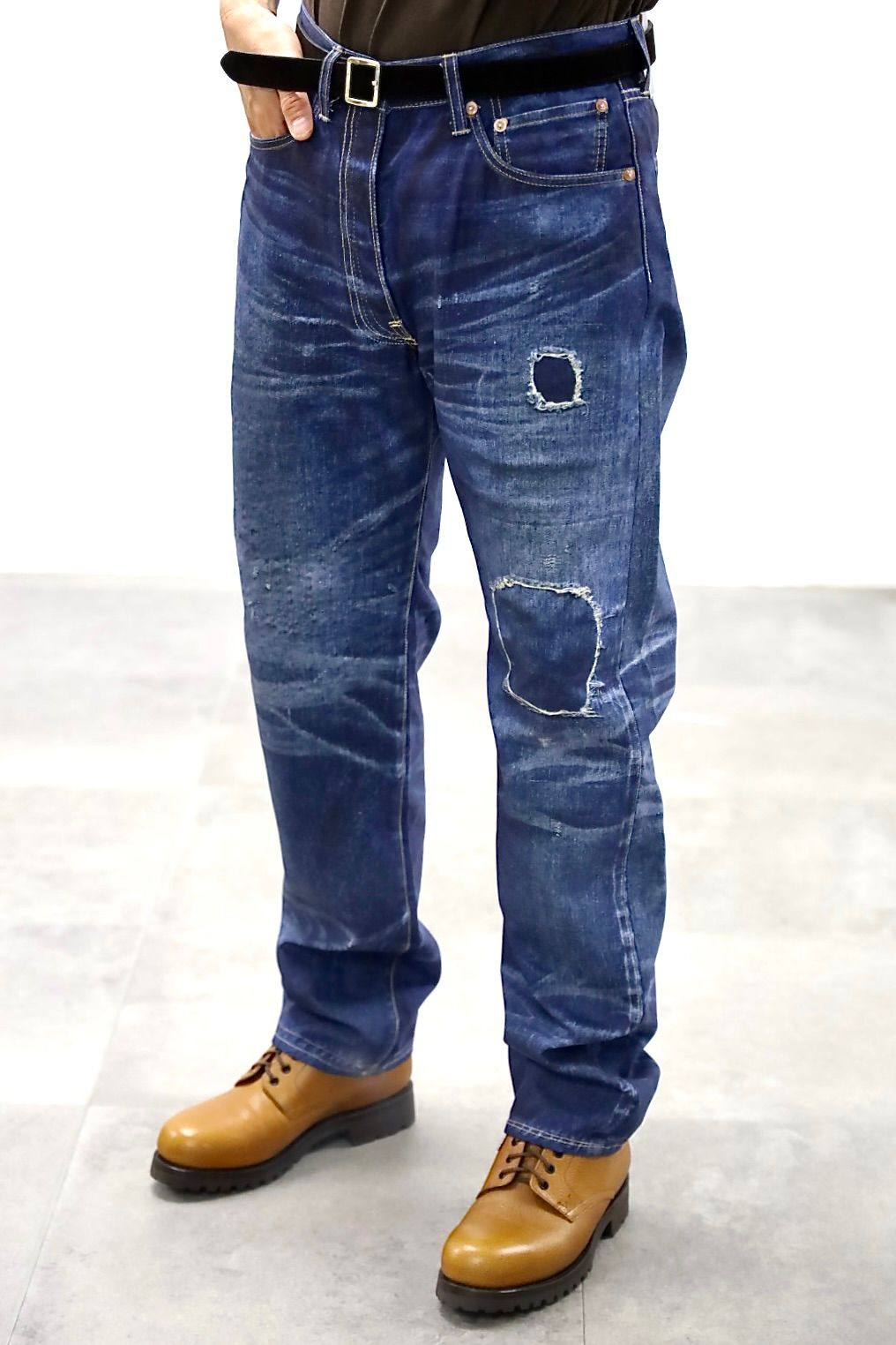 eYe JUNYA WATANABE MAN×New Manual 転写デニムプリントジャケットスタイル