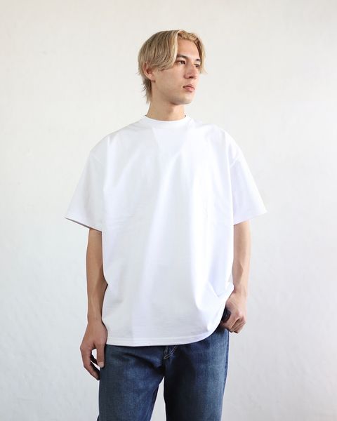 グラフペーパー24SS Heavy Weight S/S Oversized Tee (WHITE)style 2024.3.15