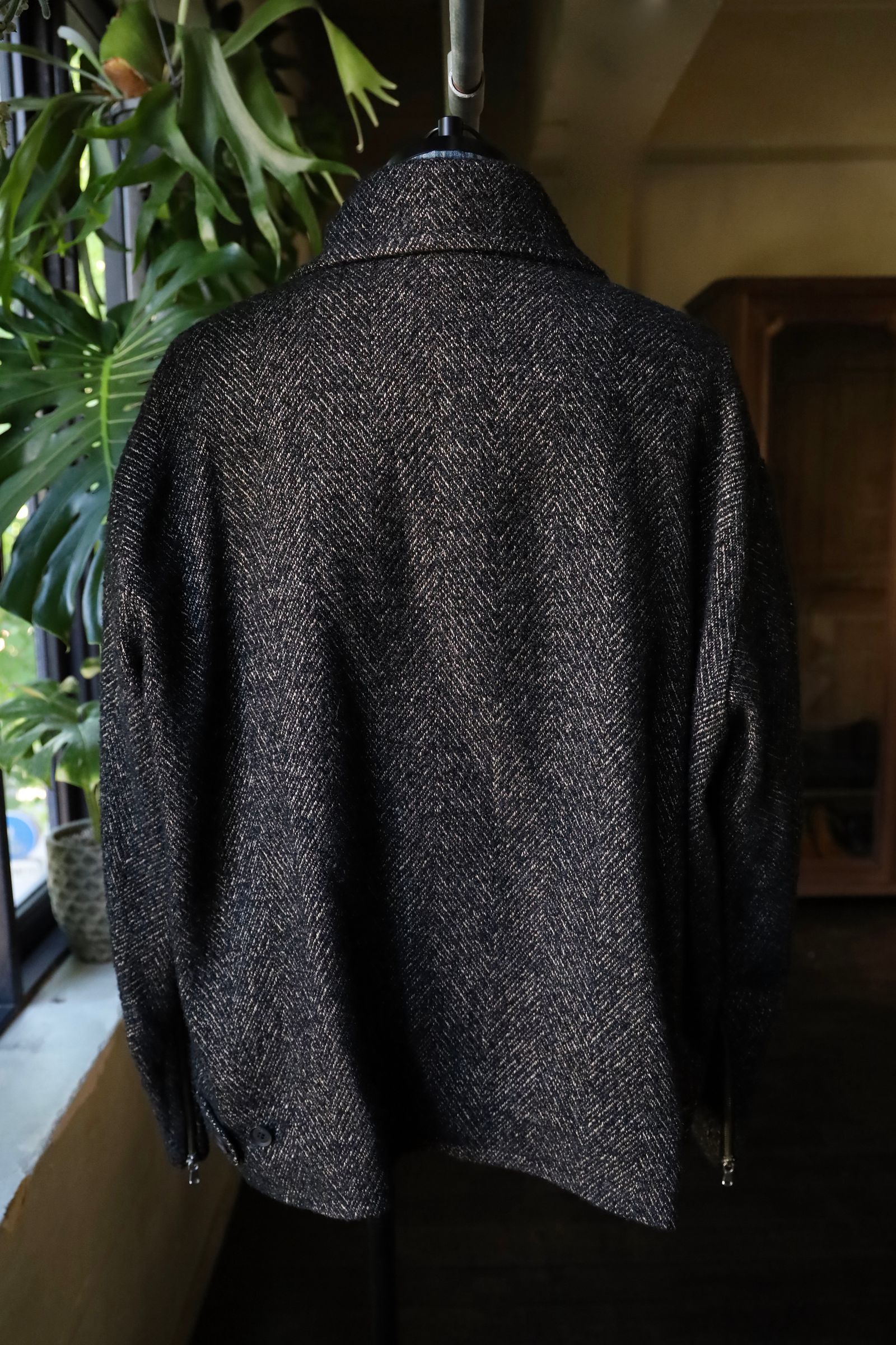 YOKE - ヨーク24FW TWEED STAND COLLAR ZIP BLOUSON YOKE - ヨーク24FW TWEED STAND COLLAR ZIP BLOUSON