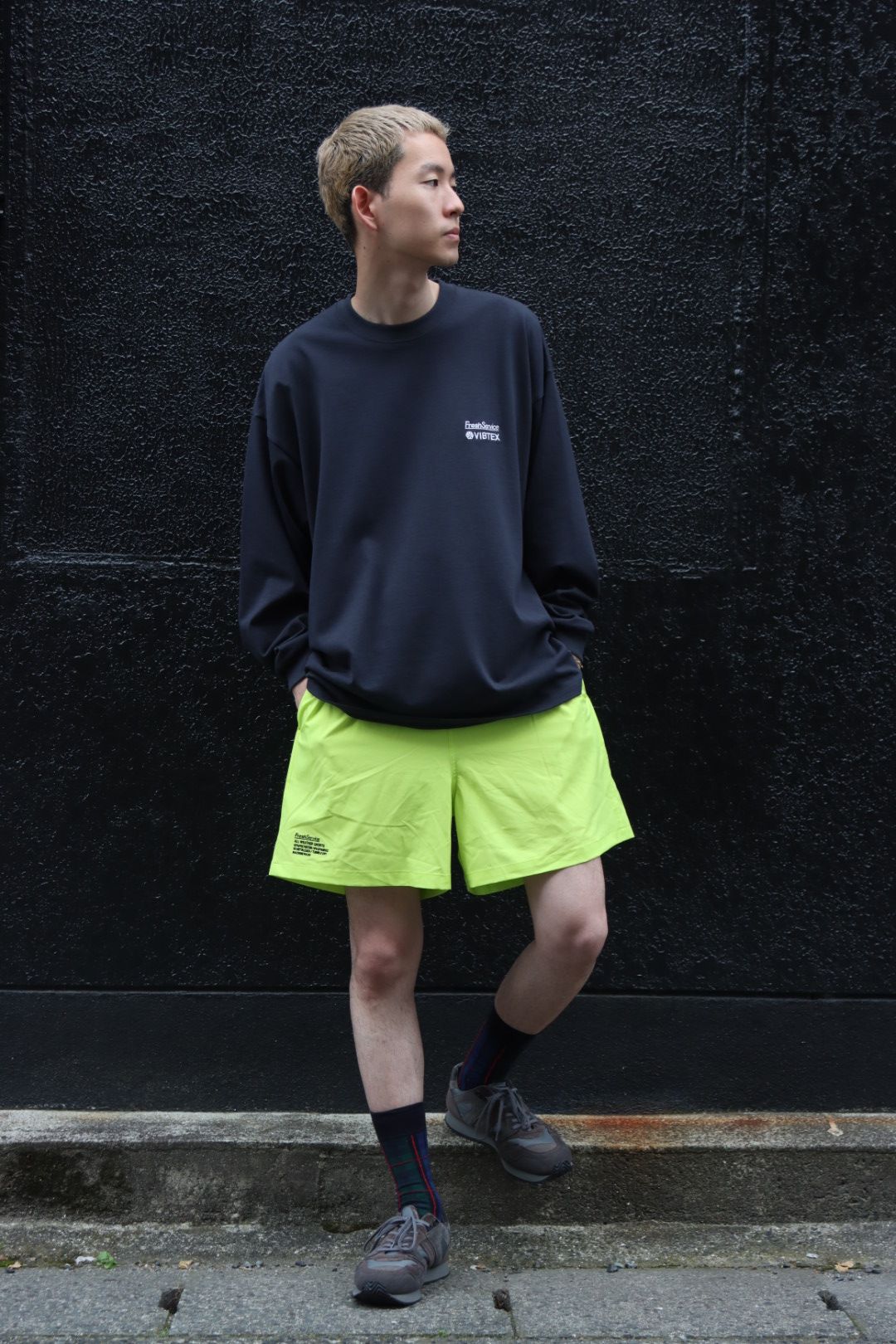 FreshService フレッシュサービス VIBTEX for FreshService L/S CREW NECK TEEスタイル