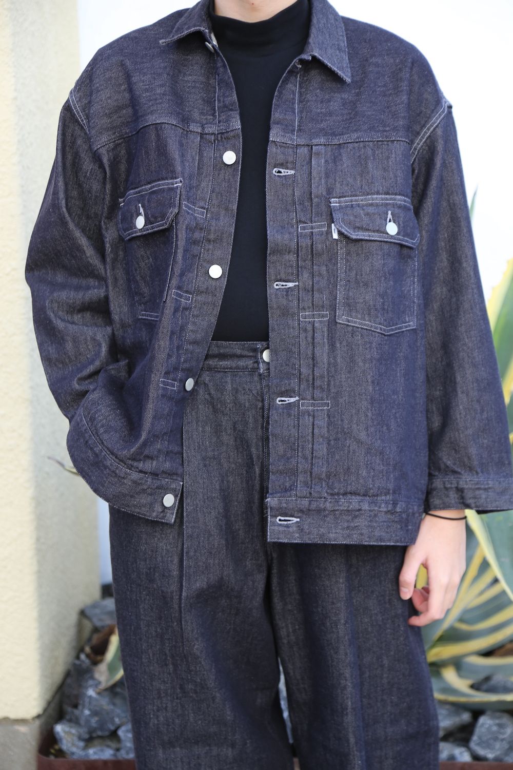Graphpaper Colorfast Denim Blouson&Colorfast Denim Two Tuck Graphpaper Colorfast Denim Blouson&Colorfast Denim Two Tuck