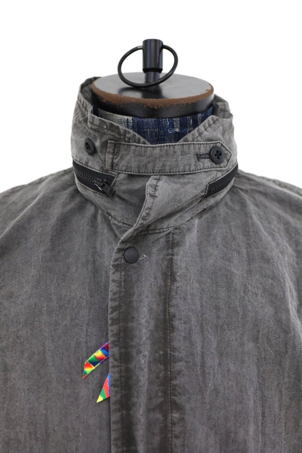 イズネス 26SS ジャケット Pigment-Dyed Jacket(26SS_06_1008SSJK03W) BLACK ☆新作発売！