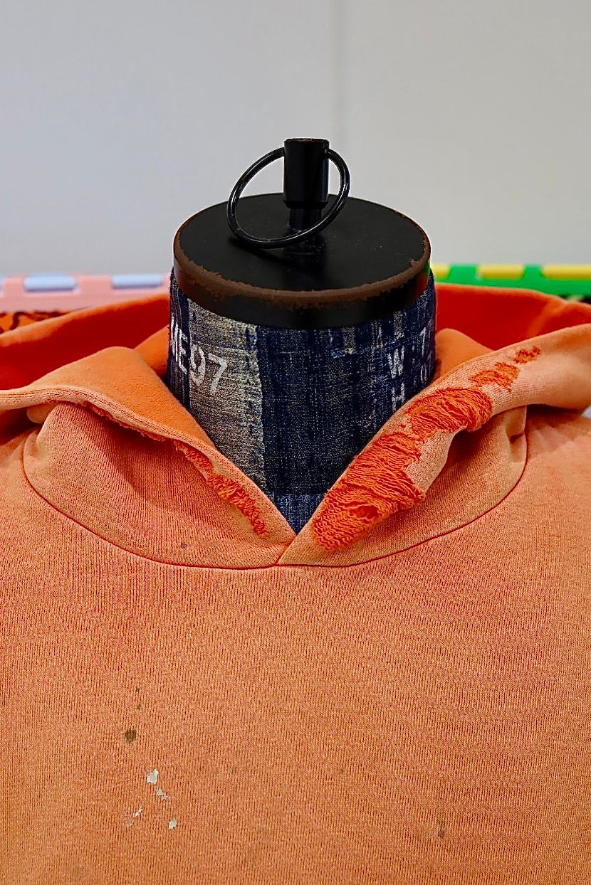 セントマイケル25AWベルベルジンコラボ BB_DBL FACE HOODIE/SAINT(SM-HR1-0000-C57)ORANGE☆11月8日(土)発売！