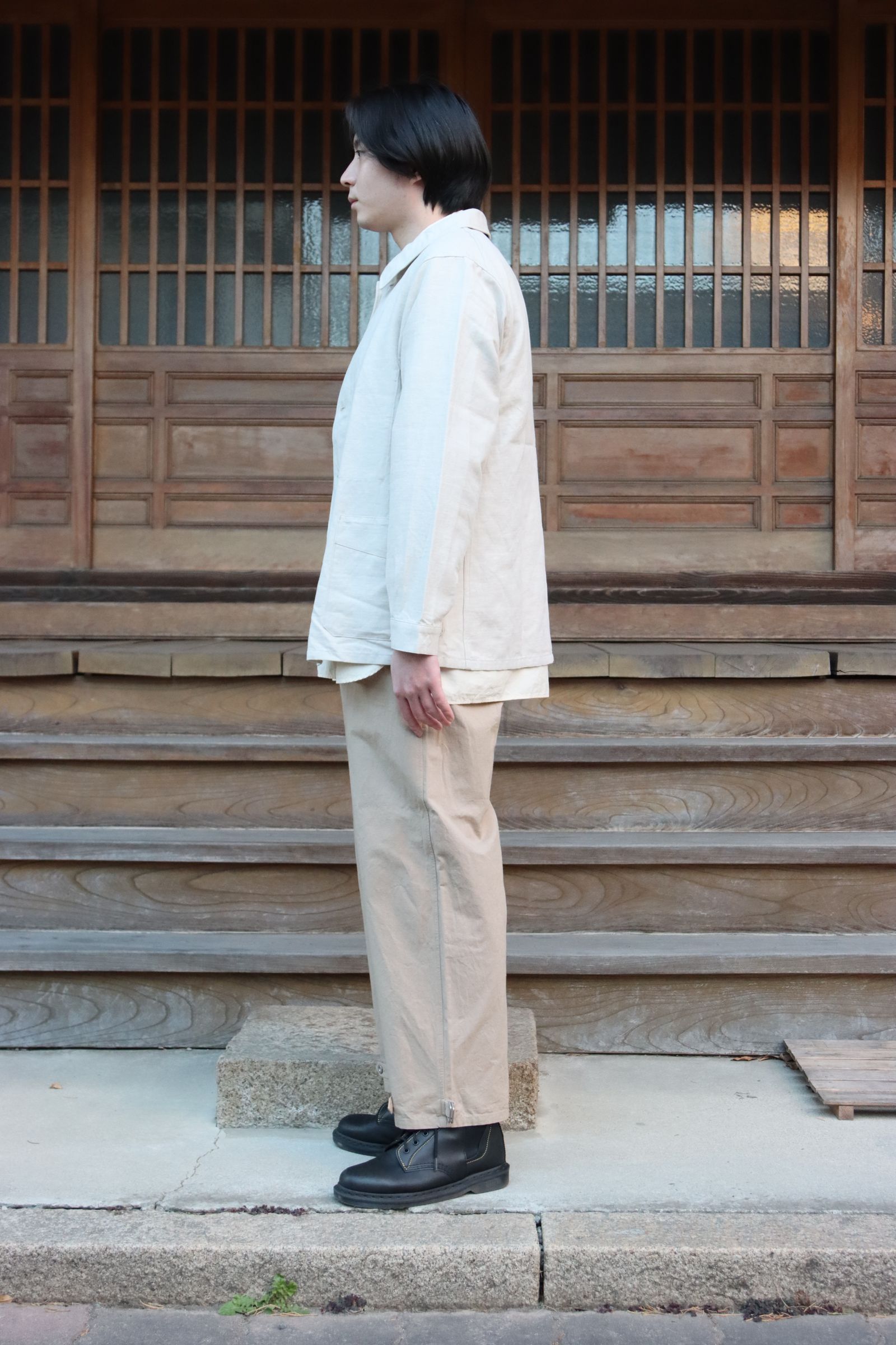 Ets.MATERIAUX  22SS French coveralls"OFF WHITE"style