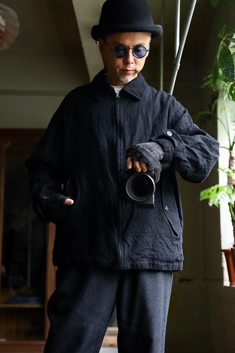 COMME des GARCONS HOMME 26FW ウールサージ縮絨ジップアップブルゾンスタイル