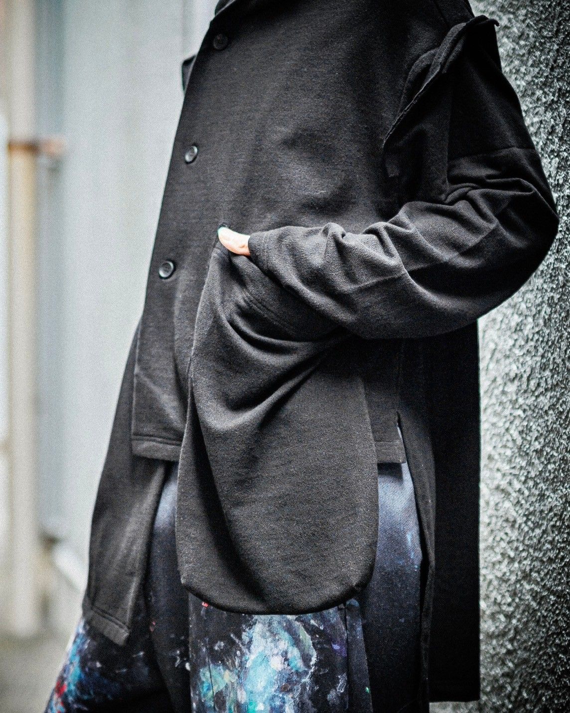YOHJI YAMAMOTO POUR HOMME BIGポケットカーディガン スタイル