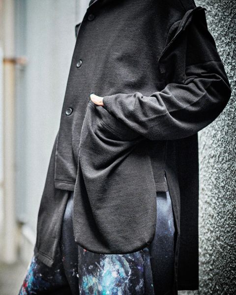 YOHJI YAMAMOTO POUR HOMME BIGポケットカーディガン スタイル