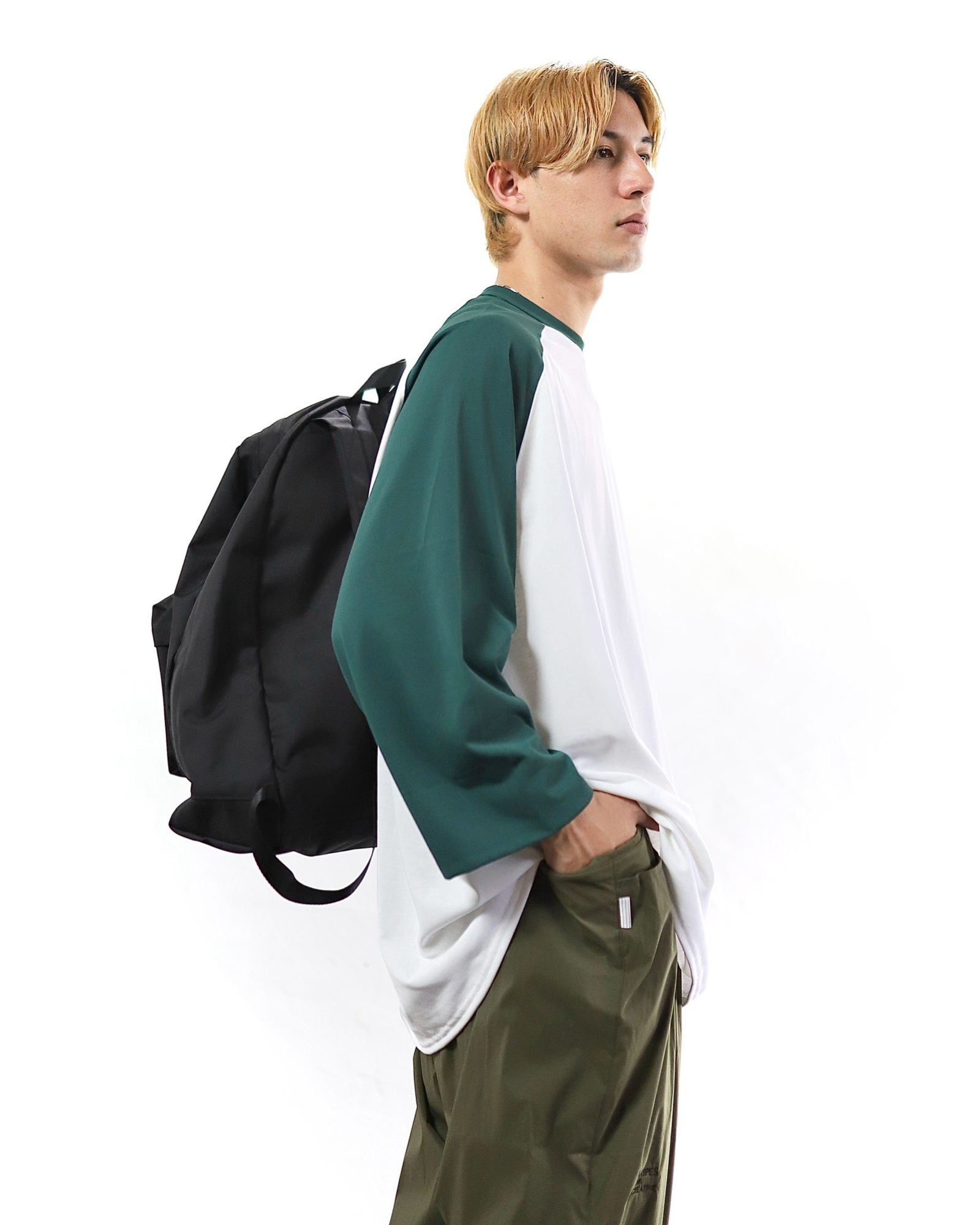 S.F.C 24SS エスエフシー RAGLAN BASEBALL TEE(SFCSS24CS12)White/Green