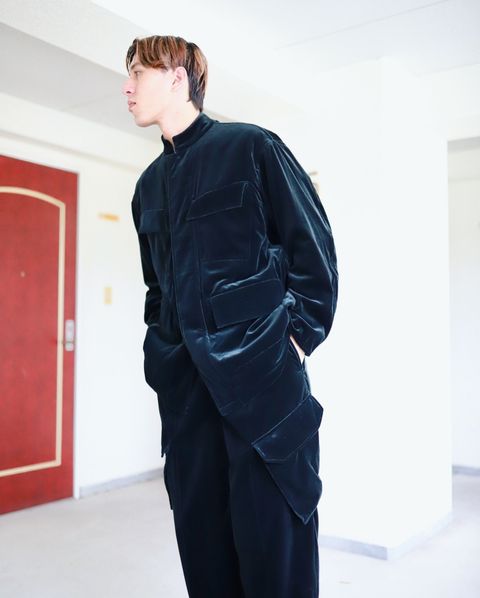 blurhms ブラームス 23FW Velvetセットアップスタイル
