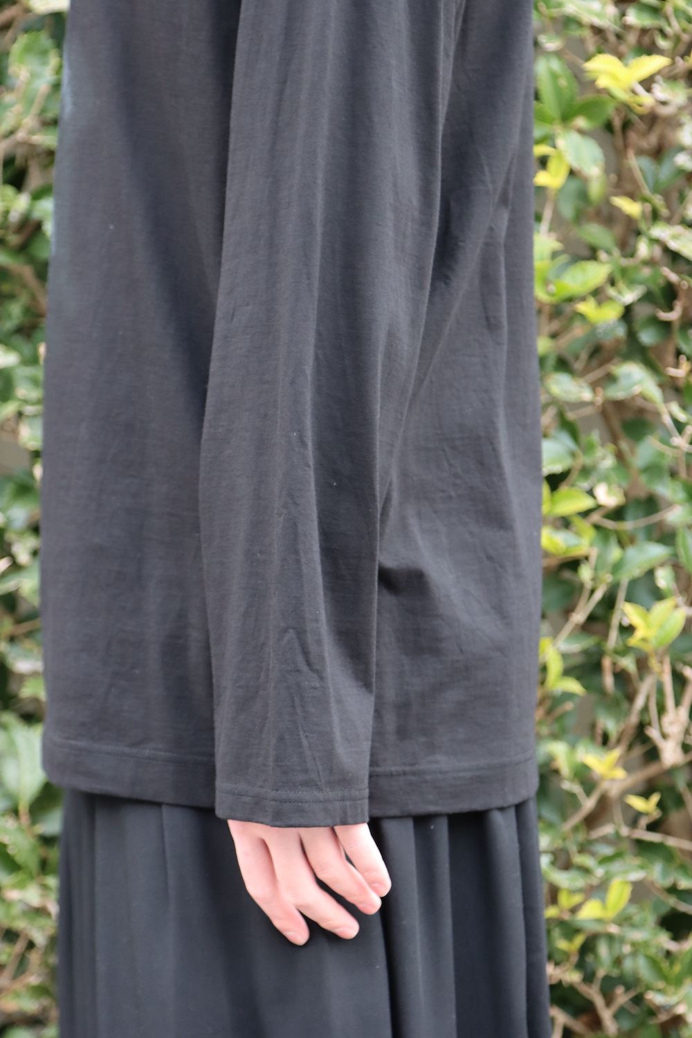 yohji yamamoto ULTIMA DENSE PLAIN STITCH WOMAN PRINT LONG SLEEVES style.2022.1.30. ※2月2日発売