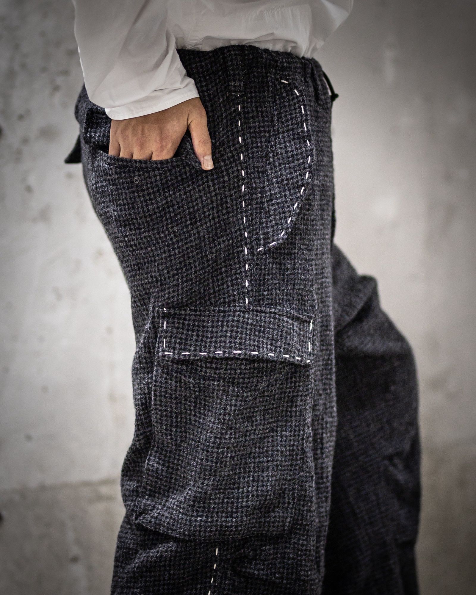 Y's for men 25AW HOUNDSTOOTH STITCH JACKET セットアップスタイル