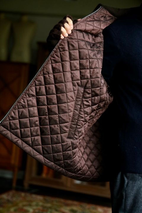 COMME des GARCONS HOMME 26FW リバーシブルキルティングジャケット"BROWN"スタイル