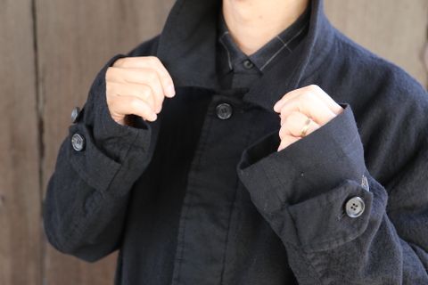 COMME des GARCONS HOMME ウールサージ縮絨コートスタイル.2020.11.1.