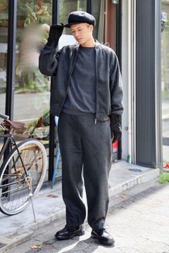 blurhms Pe/Silk Fleece Bomber Jacket 新作発売！