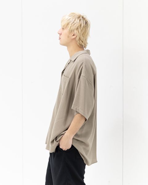Graphpaper Viscose Viyella S/S Sleeping Shirt (TAUPE)新作発売！