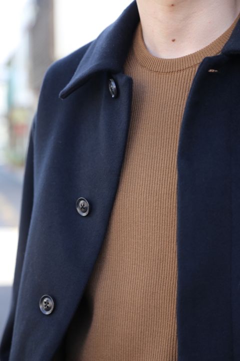 YOKE 新作 3WAY BAL COLLAR SHARE COAT(YK20AW0135C)"BLACK"style.2020.11.8.