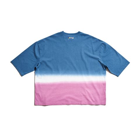 イズネス24SS GRAMICCI for is-ness HORIZON OVERDYE T-SHIRT(1006GRAMICCIT01)NAVY×PURPLE