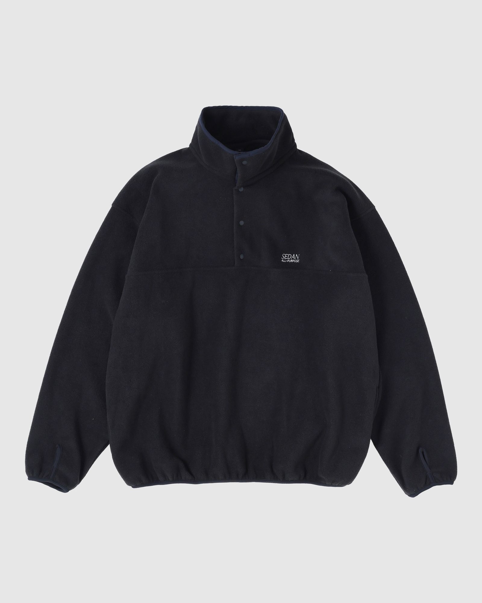 セダンオールパーパス FW25 Fleece Snap Pullover(SD25F-CT11)Black☆11月1日(土)発売!