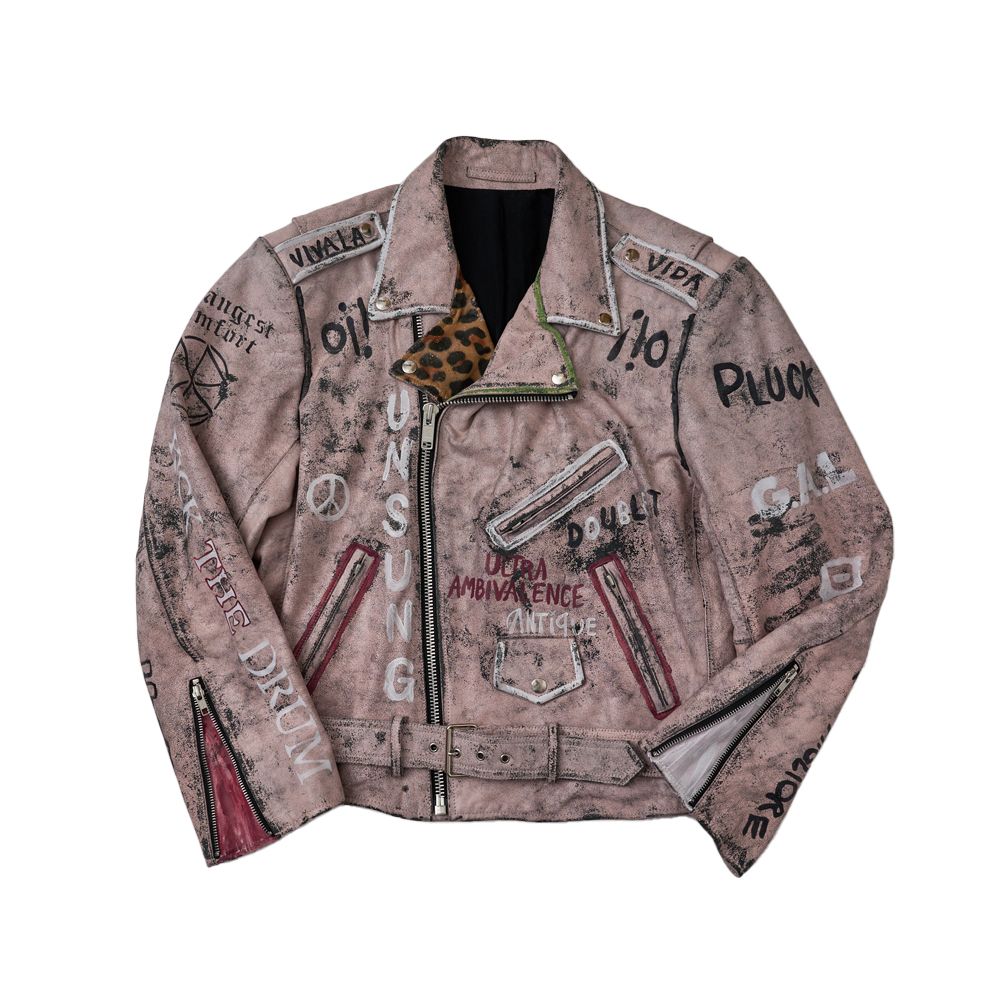 doublet BONDING PAINTED RIDERS JACKET S - アウター