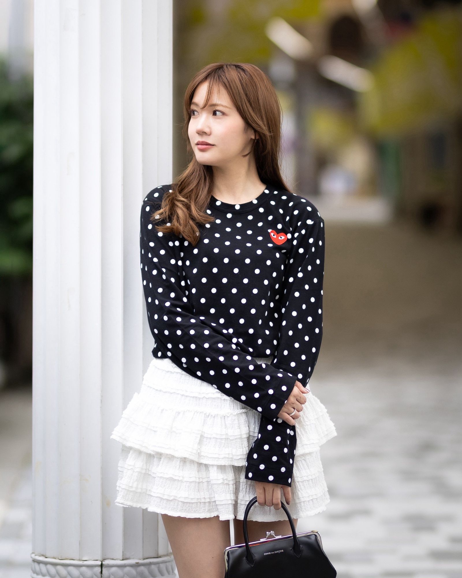 PLAY COMME des GARCONS 新作ドットロングスリーブTシャツ style.2026.6.8