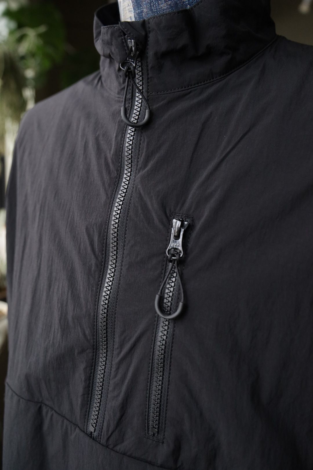 コムデギャルソンオム25SS ナイロンタイプライターベスト(HO-V002-051)BLACK